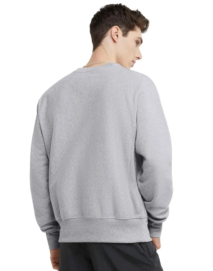 Reverse Weave Crewneck Sweatshirt Oxford Grey MenWomen Champion Hoodies and Sweatshirts
