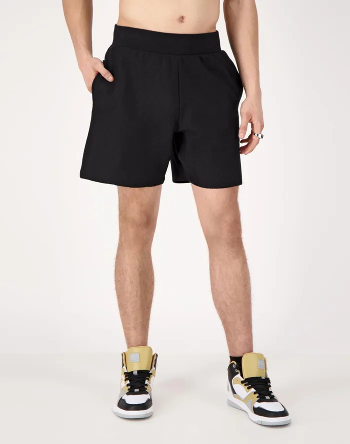 Reverse Weave CutOff Shorts 10034 Black Men Champion Shorts