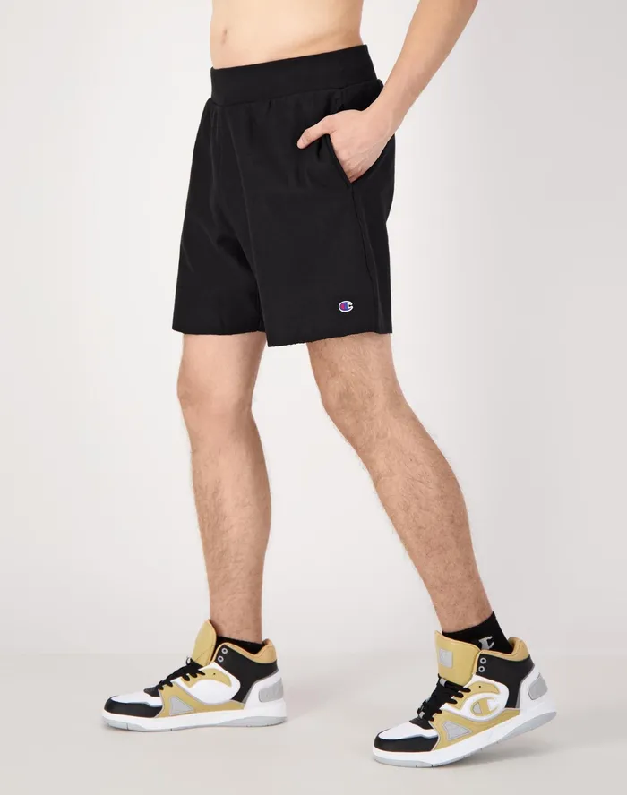 Reverse Weave CutOff Shorts 10034 Black Men Champion Shorts