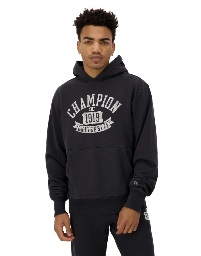 Reverse Weave Hoodie University 1919 Logo Time Capsule Black MenWomen Champion Hoodies and Sweatshirts Reverse Weave Hoodie University 1919 Logo Time Capsule Black MenWomen Champion Hoodies and Sweatshirts