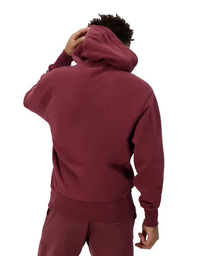 Reverse Weave Hoodie University 1919 Logo Time Capsule Maroon MenWomen Champion Hoodies and Sweatshirts