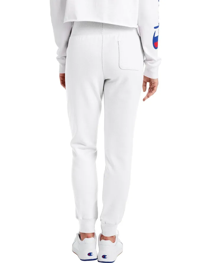 Reverse Weave Joggers C Logo 29034 White Women Champion Pants