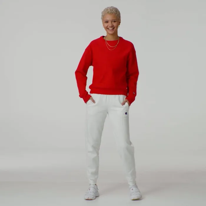 Reverse Weave Joggers C Logo 29034 White Women Champion Pants