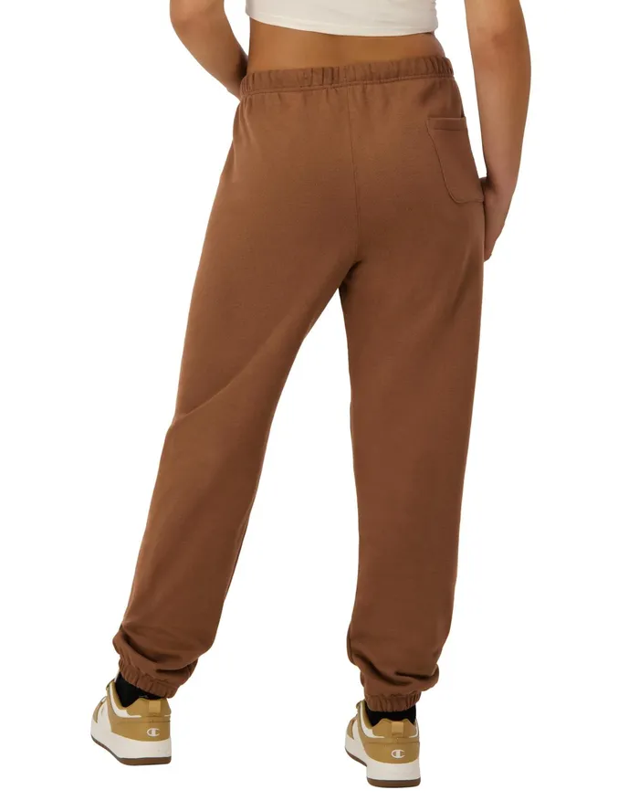 Reverse Weave Sweatpants C Logo 30034 Earthen Bronze Brown Women Champion Pants