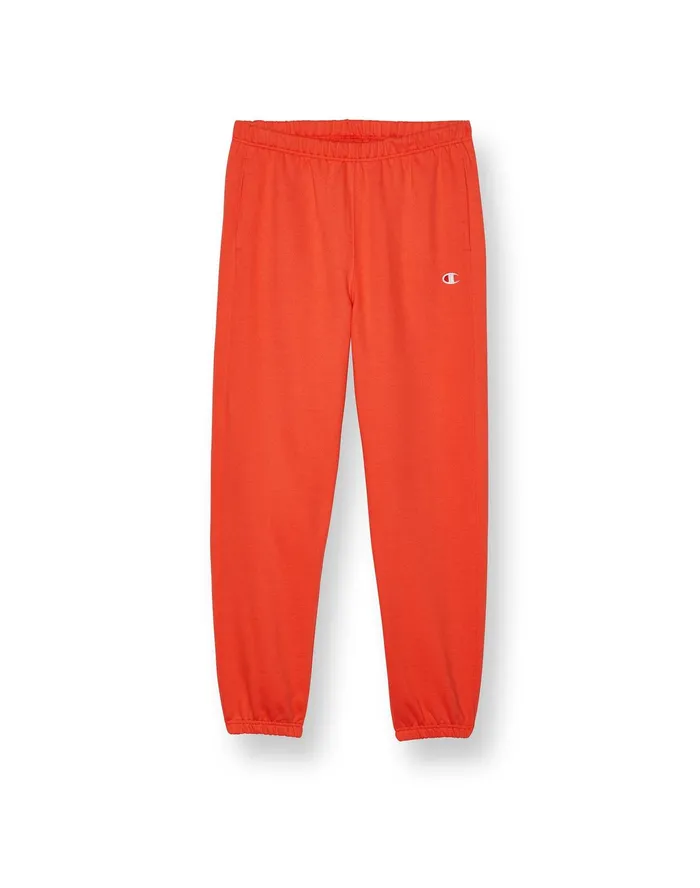 Reverse Weave Sweatpants C Logo 30034 Poppy Orange Women Champion Pants