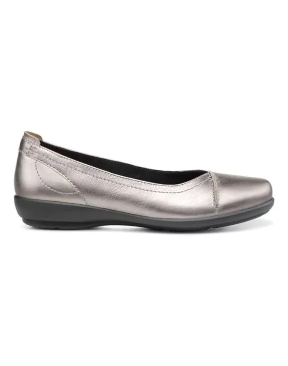 Robyn II Shoes Pewter Metallic Women Hotter Ballet Pumps
