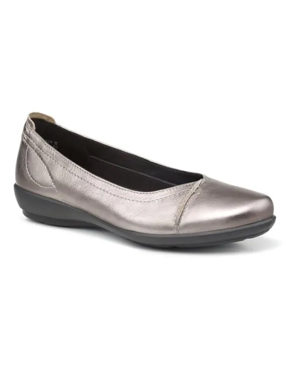 Robyn II Shoes Pewter Metallic Women Hotter Ballet Pumps