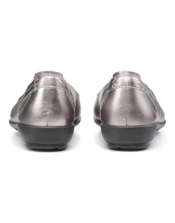 Robyn II Shoes Pewter Metallic Women Hotter Ballet Pumps