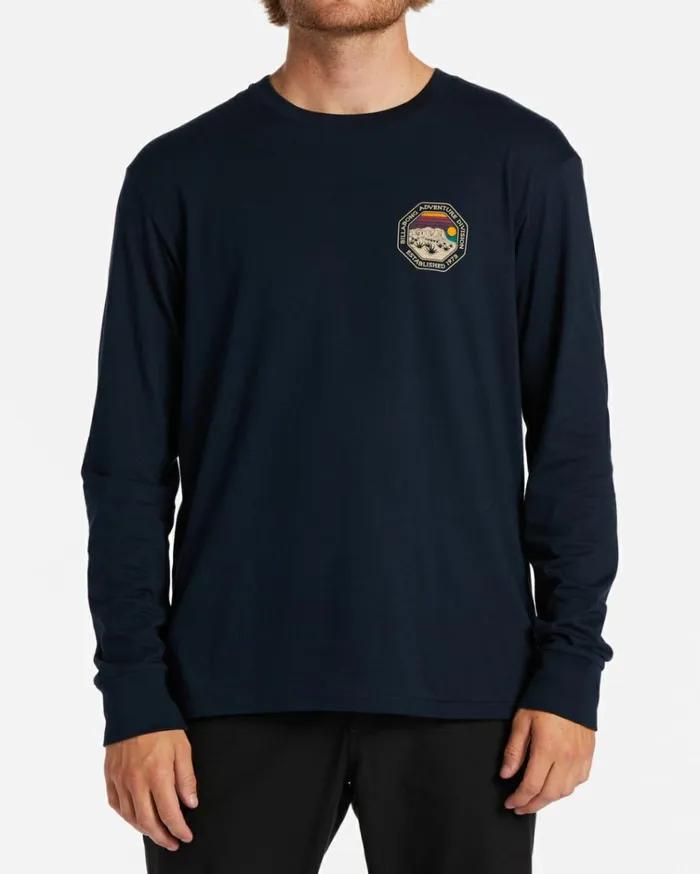 Rockies Long Sleeve TShirt Navy Men Billabong TShirts