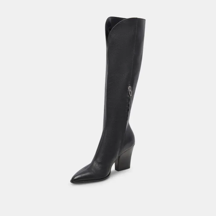 Rocky Boots Black Leather Women Dolce Vita Boots and Booties