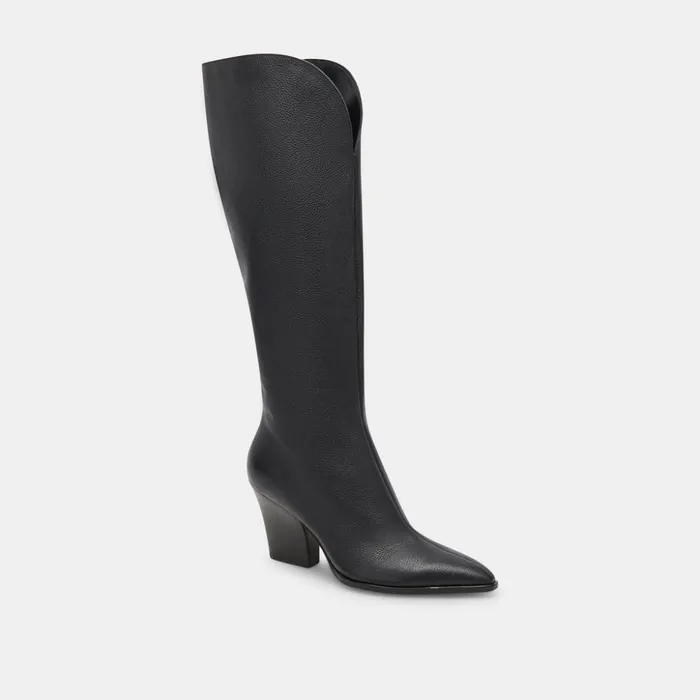 Rocky Boots Black Leather Women Dolce Vita Boots and Booties