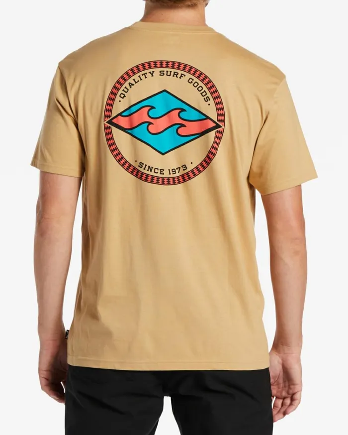 Rotor Diamond TShirt Dusty Gold Men Billabong TShirts