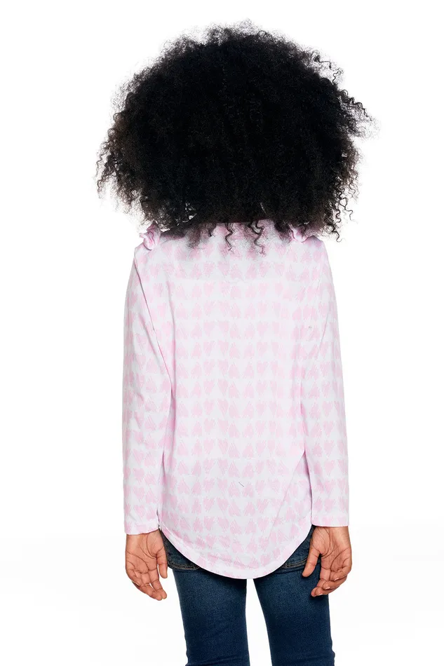 rPET Vintage Jersey Bow Shoulder Long Sleeve Shirttail Tee Girls Tops Chaser Brand rPET Vintage Jersey Bow Shoulder Long Sleeve Shirttail Tee Girls Tops Chaser Brand