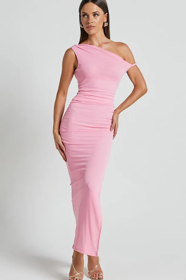 Runaway The Label 8211 Chyna Midi Dress In Pink Women Showpo Dresses