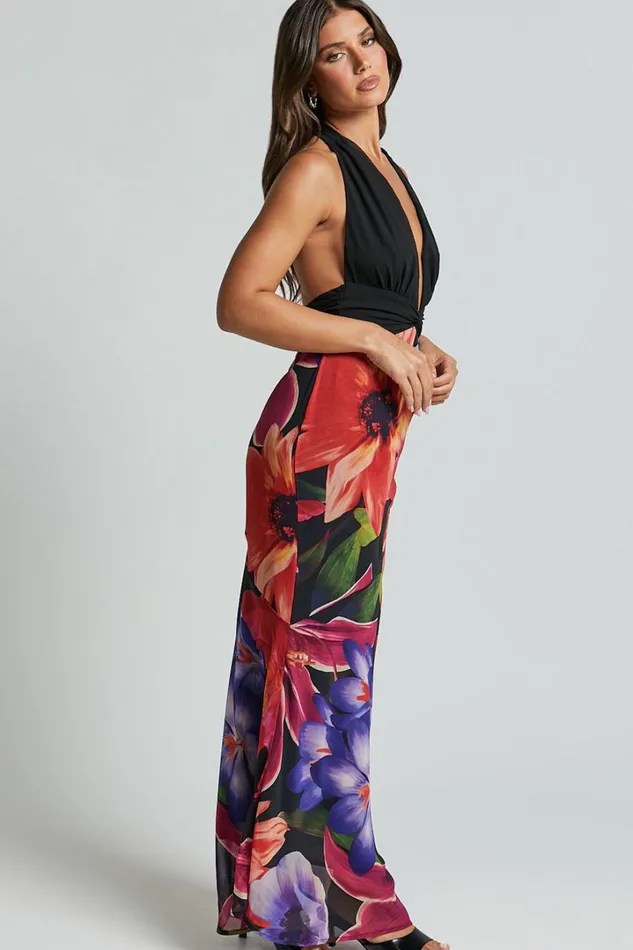 Runaway The Label 8211 Tenaya Maxi Dress In MAEVE PRINT Women Showpo Dresses