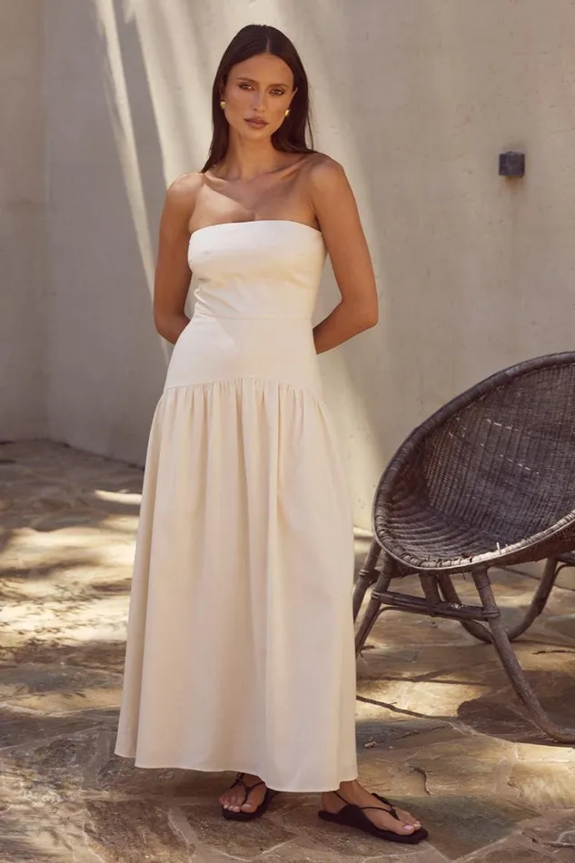 Runaway The Label Casual Dresses DANICA MIDI DRESS Latte 8211 Women