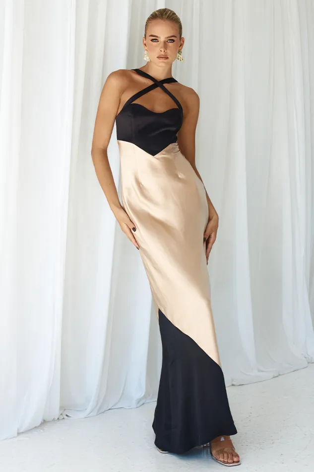 Runaway The Label Evening Dresses EVITA MAXI DRESS Blacksand 8211 Women