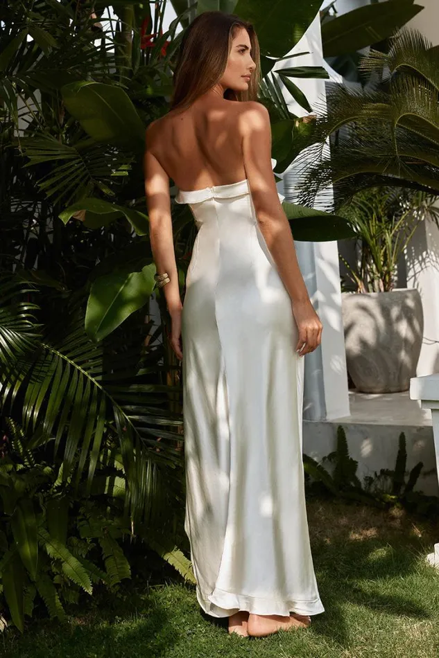 Runaway The Label Evening Dresses LORENA MAXI DRESS Ivory 8211 Women