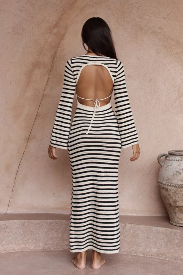 Runaway The Label Maxi Dresses CHERIE KNIT MAXI DRESS Sandblack 8211 Women