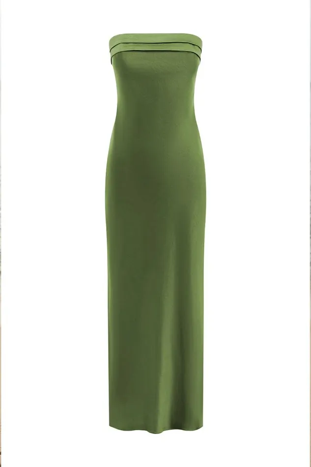 Runaway The Label Maxi Dresses DELILAH MAXI DRESS Olive 8211 Women