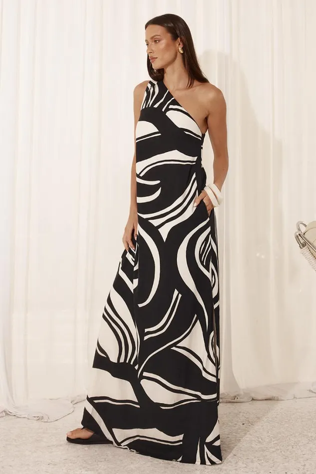 Runaway The Label Maxi Dresses KATIKA MAXI DRESS Pantina Black 8211 Women