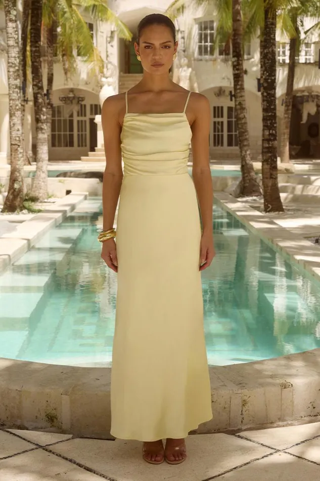 Runaway The Label Maxi Dresses LUCIENNE MAXI DRESS Lemon 8211 Women