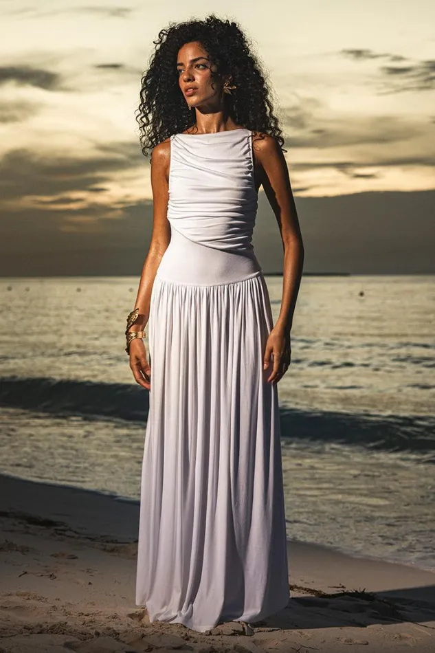 Runaway The Label Maxi Dresses NALLA MAXI DRESS White 8211 Women