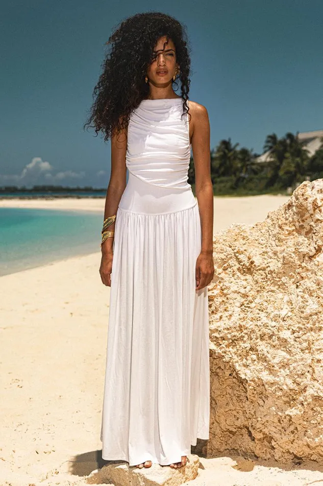 Runaway The Label Maxi Dresses NALLA MAXI DRESS White 8211 Women