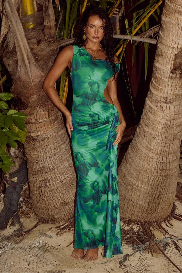 Runaway The Label Maxi Dresses PALEN MAXI DRESS Calista Green 8211 Women