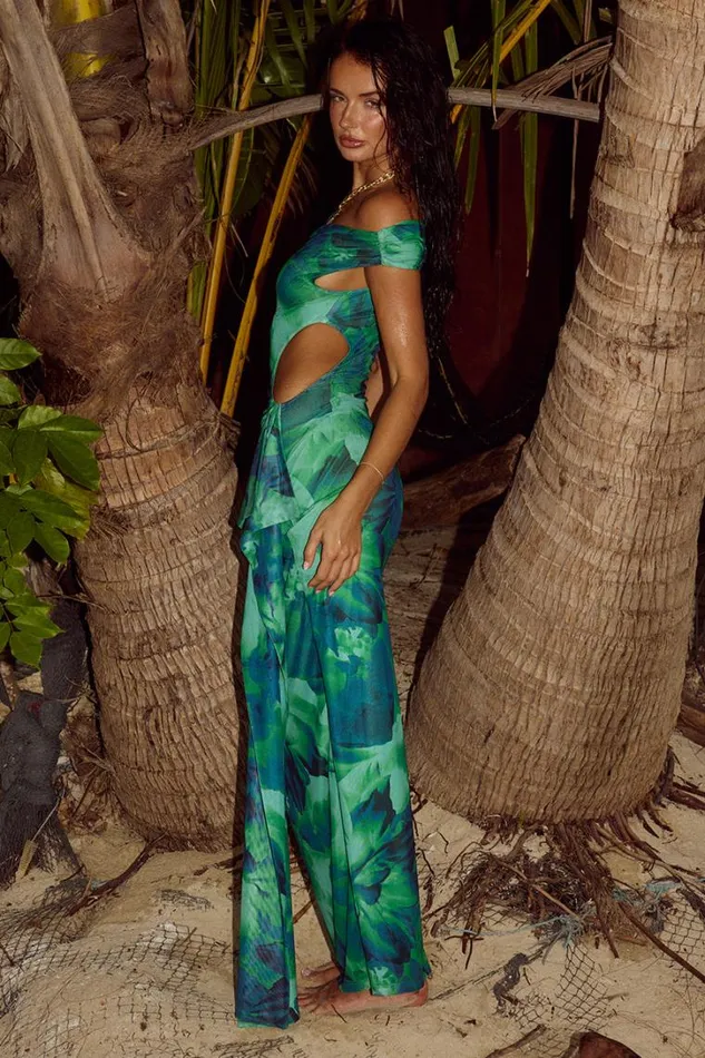 Runaway The Label Maxi Dresses PALEN MAXI DRESS Calista Green 8211 Women