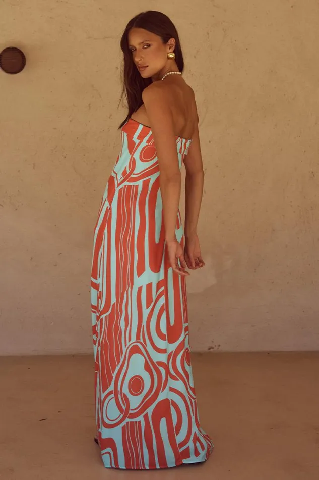 Runaway The Label Maxi Dresses PHAEDRA MAXI DRESS Alba Print 8211 Women