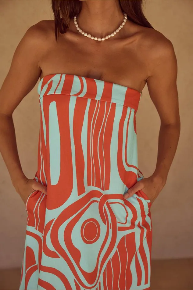 Runaway The Label Maxi Dresses PHAEDRA MAXI DRESS Alba Print 8211 Women