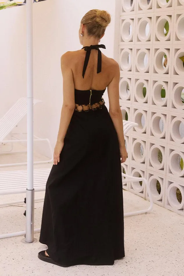 Runaway The Label Maxi Dresses RAFINA MAXI DRESS Black 8211 Women
