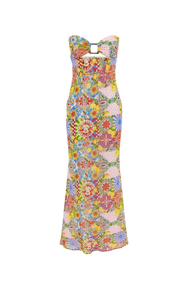Runaway The Label Maxi Dresses VELZY STRAPLESS DRESS Anacapri Pink 8211 Women