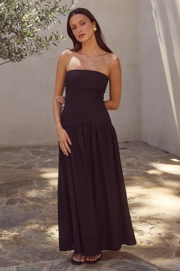 Runaway The Label Midi Dresses DANICA MIDI DRESS Black 8211 Women