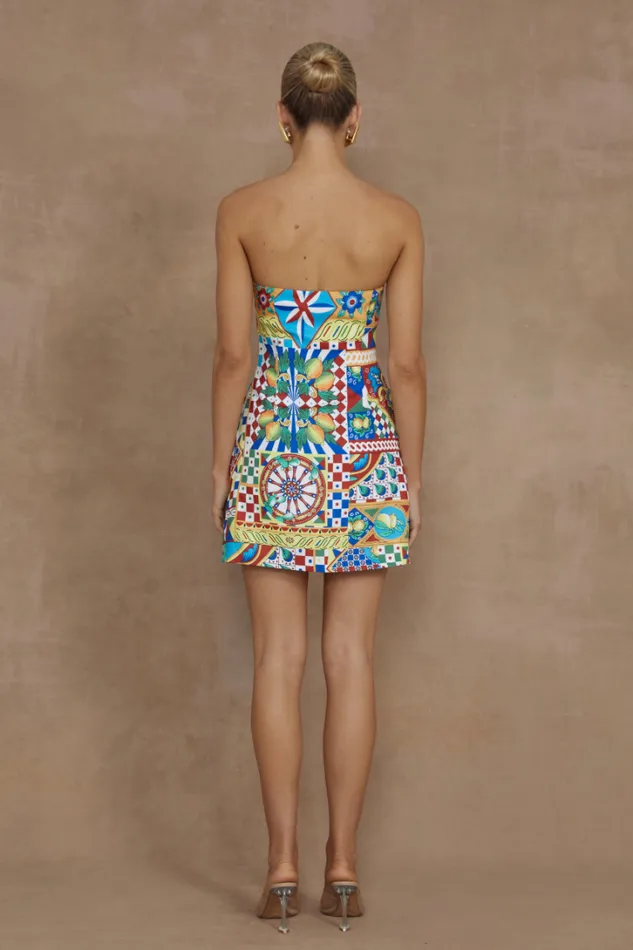 Runaway The Label Mini Dresses CLEMENTINE MINI DRESS Phaedra Print 8211 Women