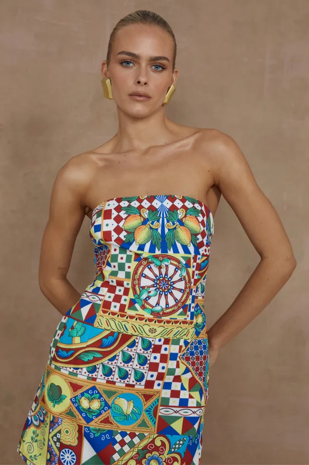 Runaway The Label Mini Dresses CLEMENTINE MINI DRESS Phaedra Print 8211 Women