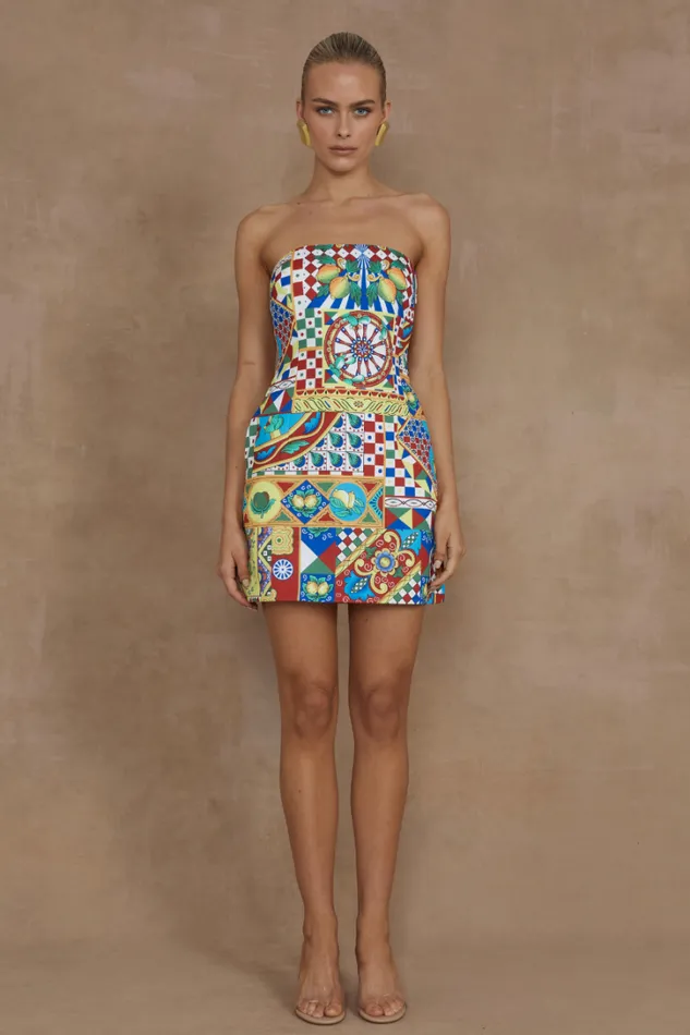 Runaway The Label Mini Dresses CLEMENTINE MINI DRESS Phaedra Print 8211 Women