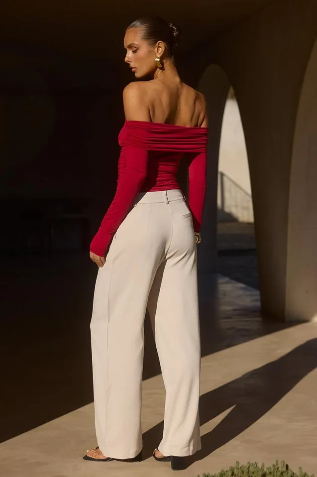 Runaway The Label Pants ZARRIAH PANT Stone 8211 Women