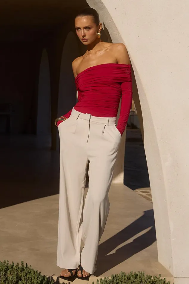 Runaway The Label Pants ZARRIAH PANT Stone 8211 Women