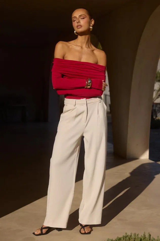 Runaway The Label Pants ZARRIAH PANT Stone 8211 Women