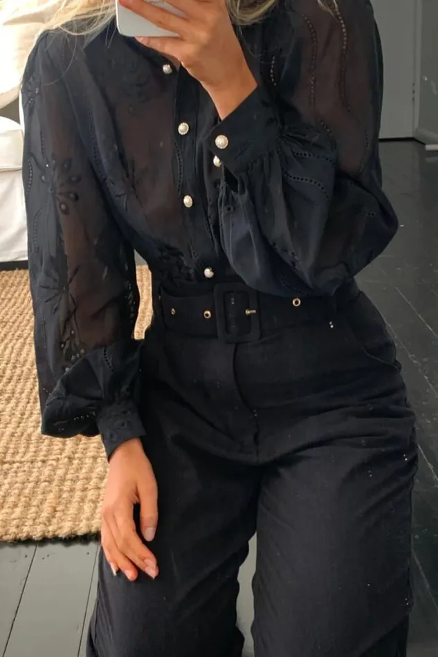 Runaway The Label Shirts and Blouses Elise Blouse Black 8211 Women