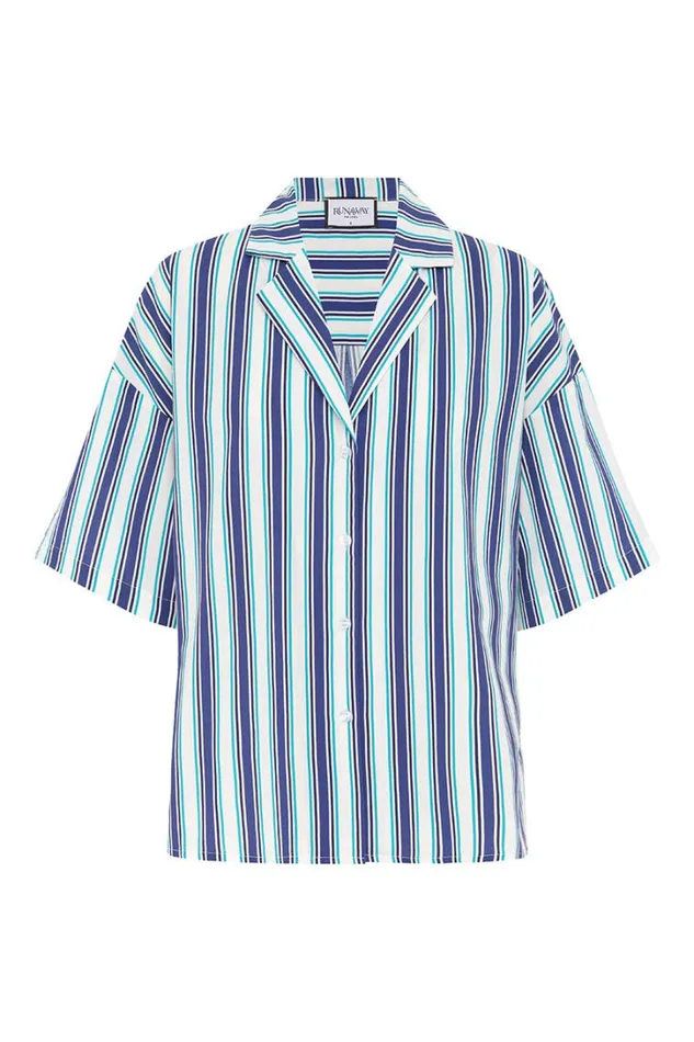 Runaway The Label Shirts and Blouses GABBIE TOP Blue Multi 8211 Women