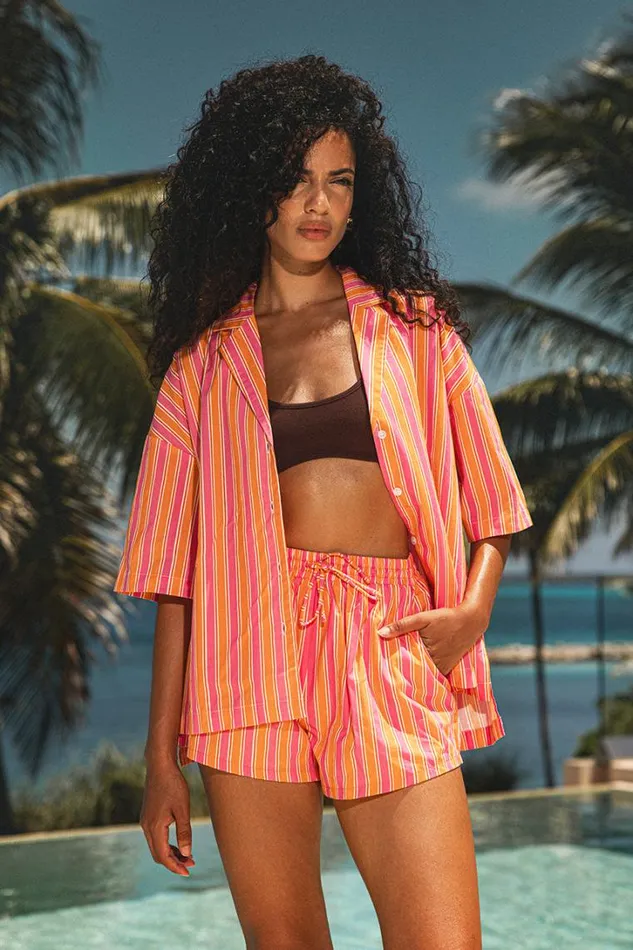 Runaway The Label Shirts and Blouses GABBIE TOP Pink Orange 8211 Women