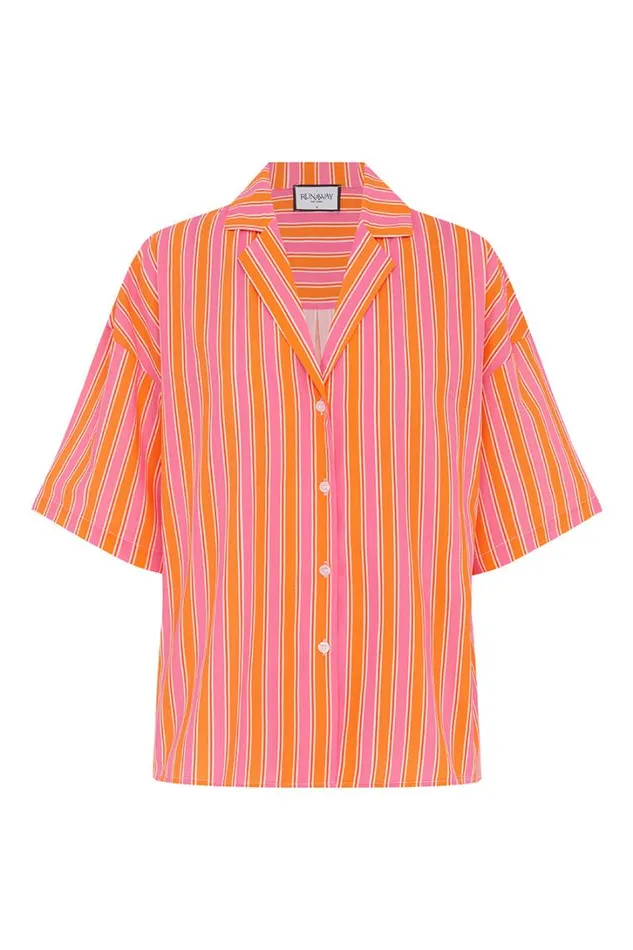 Runaway The Label Shirts and Blouses GABBIE TOP Pink Orange 8211 Women