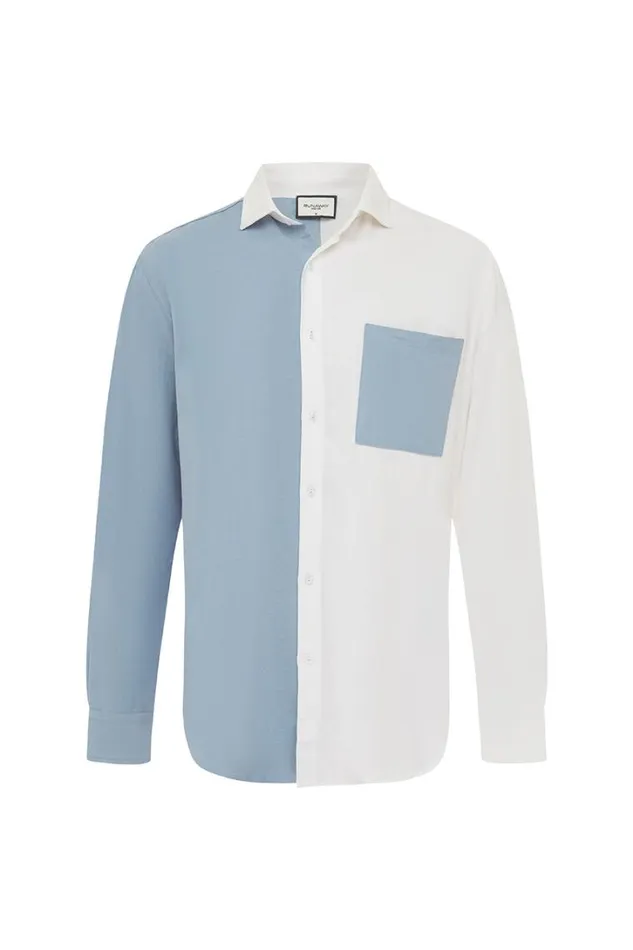 Runaway The Label Shirts CALEB SHIRT Sky Bluewhite 8211 Men