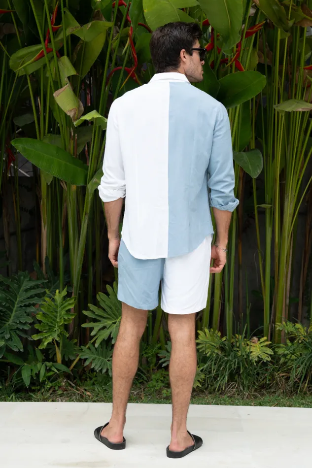 Runaway The Label Shirts CALEB SHIRT Sky Bluewhite 8211 Men