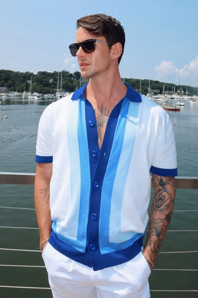 Runaway The Label Shirts DARIUS SHIRT Blue Multi 8211 Men