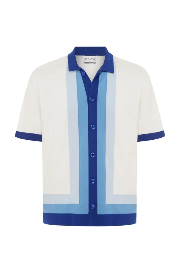 Runaway The Label Shirts DARIUS SHIRT Blue Multi 8211 Men