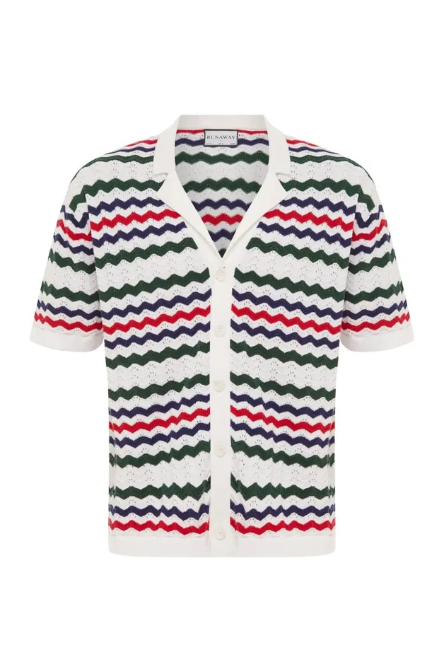 Runaway The Label Shirts ELIAS SHIRT Khaki Multi 8211 Men